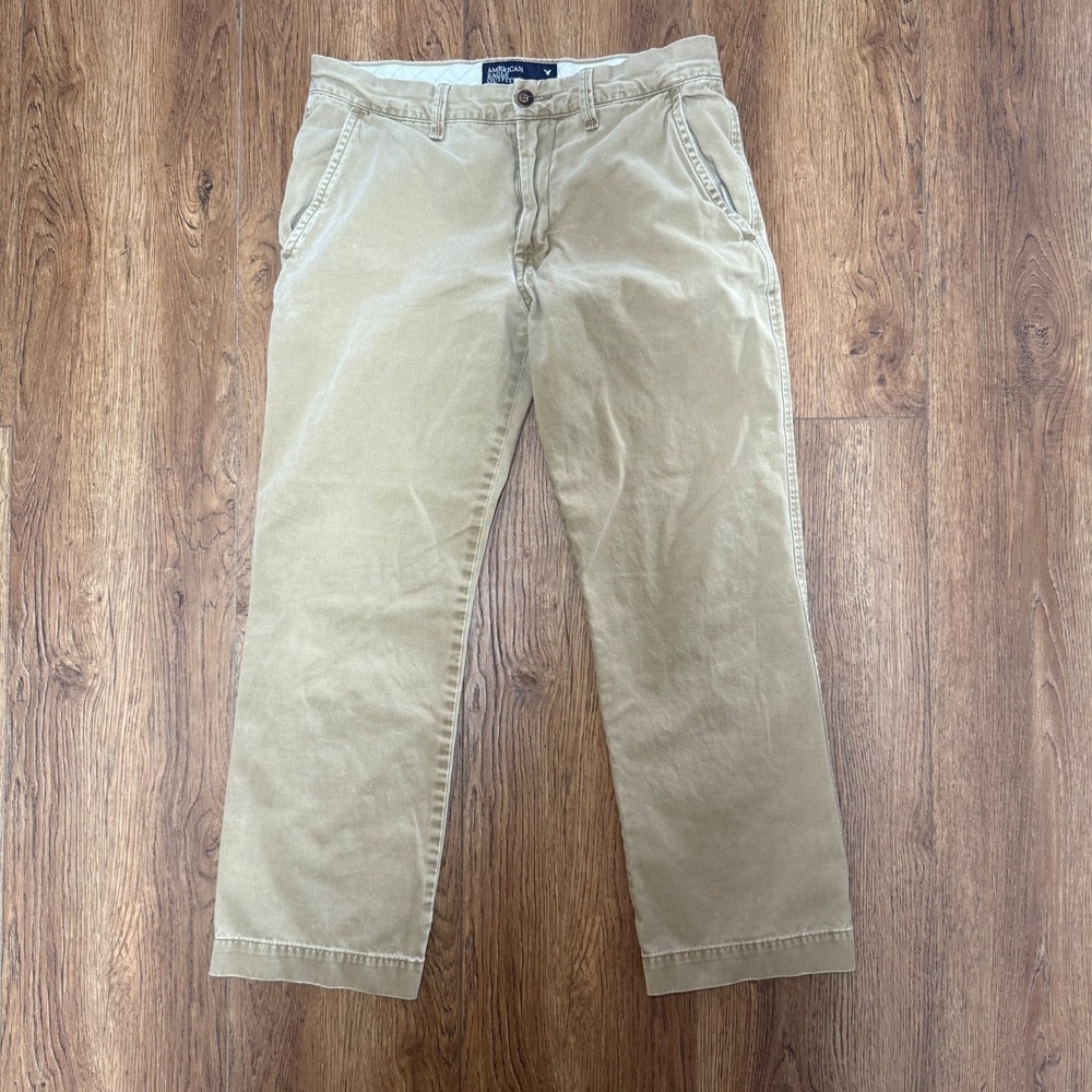 American Eagle Outfitters Men's Khaki Chinos - Light Tan